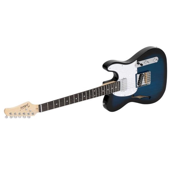 【AM不售卖】GTL 半空心双-单拾音器 玫瑰木指板 化蓝色-白护板 S101 TL电吉他-11
