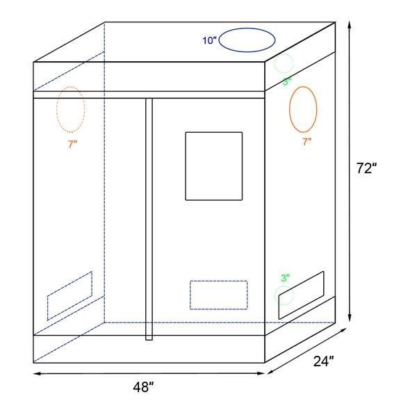 LY-120*60*180 家用植物生长棚水培棚 加窗-14