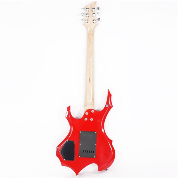 【AM不售卖】单摇双-单-双拾音器 红色 S201 火焰电吉他+音箱套装-5