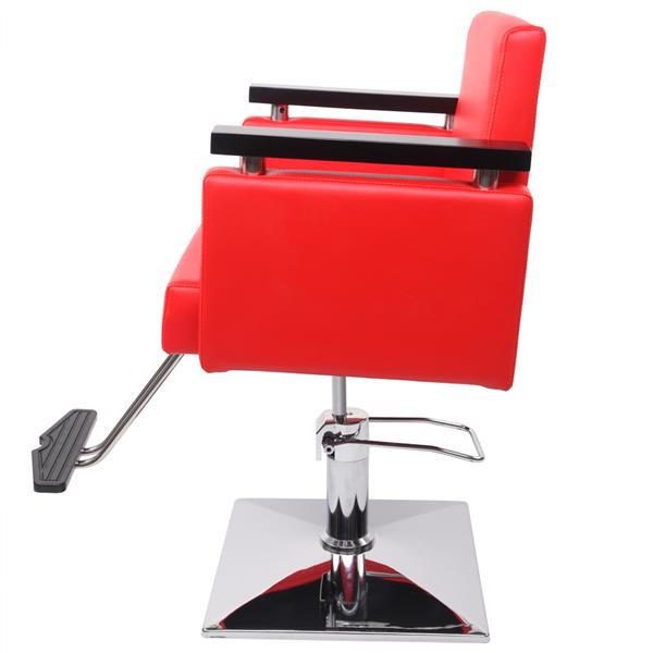 PVC皮革 方盘底座 150kg 红色 HZ8803 可放倒 理发椅-8