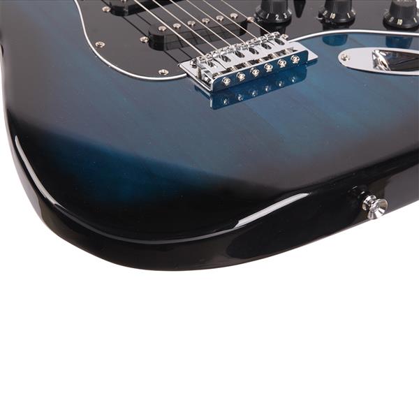 【AM不售卖】GST 单-单-单拾音器 枫木指板 化蓝色-黑护板 S201 ST电吉他+音箱套装-9