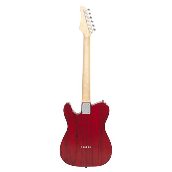 【AM不售卖】GTL 半空心双-单拾音器 玫瑰木指板 透明酒红-白护板 S101 TL电吉他-11