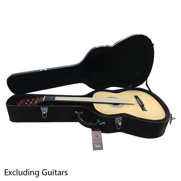 【AM不售卖】PVC 随琴身型 黑色细纹 39in 古典 吉他皮盒-15