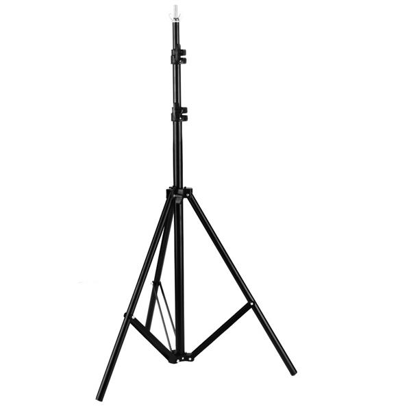 欧规 KS07 45W 长方形 带白伞和黑银伞加柔光箱和背景布支架4灯组合 摄影套装-60