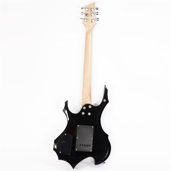 【AM不售卖】单摇双-单-双拾音器 黑色 S201 火焰电吉他+音箱套装-6