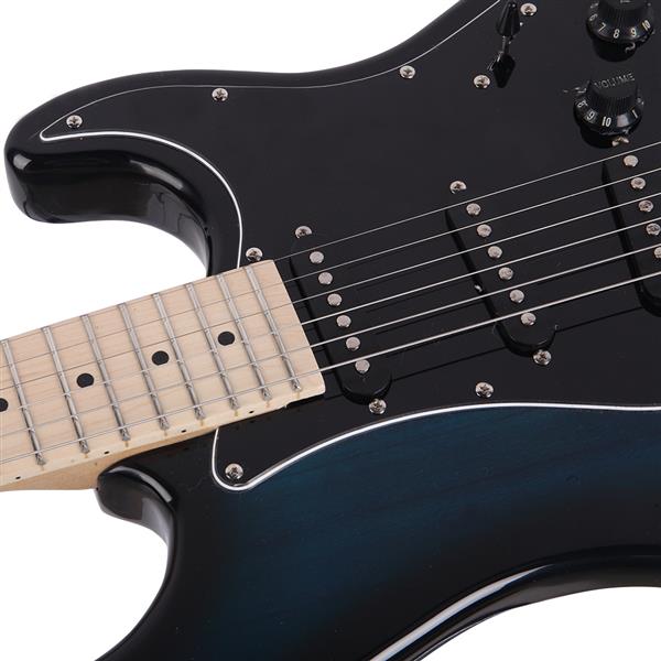 【AM不售卖】GST 单-单-单拾音器 枫木指板 化蓝色-黑护板 S201 ST电吉他+音箱套装-8