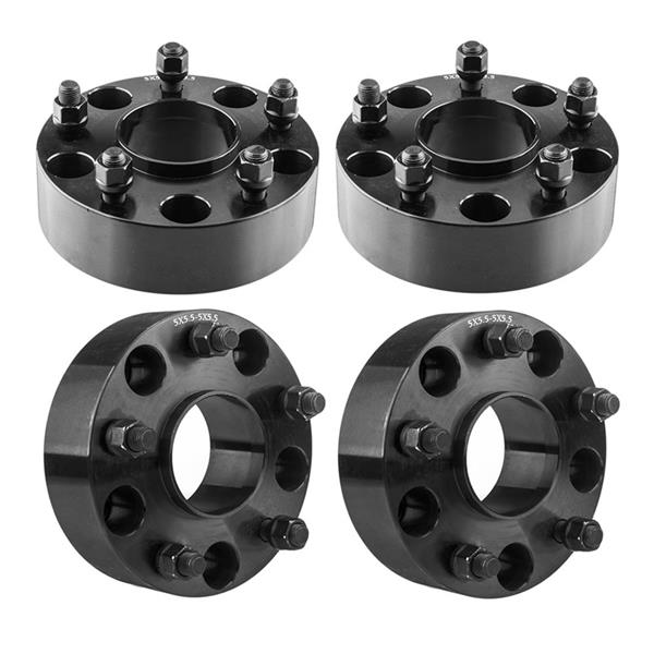 4pcs Professional Hub Centric Wheel Adapters for Dodge Ram 1500 2012-2016 Black-1