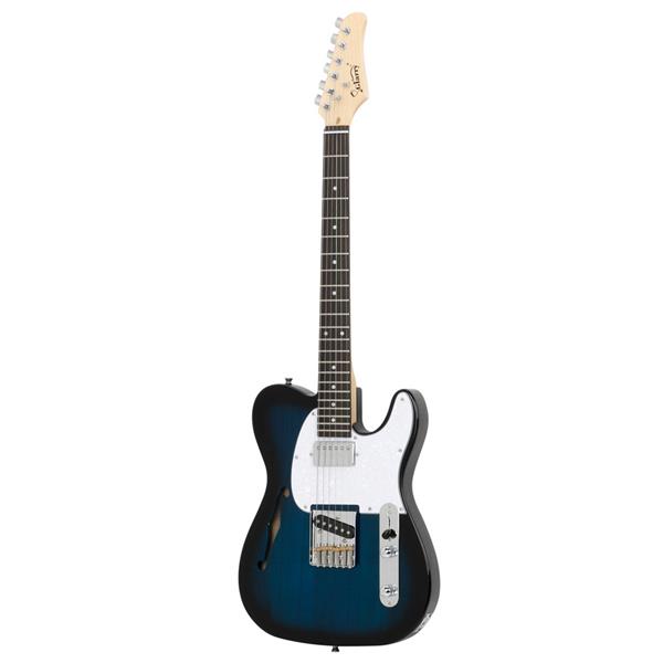 【AM不售卖】GTL 半空心双-单拾音器 玫瑰木指板 化蓝色-白护板 S101 TL电吉他-10