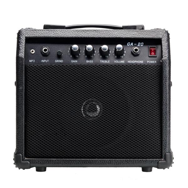 【AM不售卖】双-单-双拾音器 黑色 170型电吉他+音箱套装-17