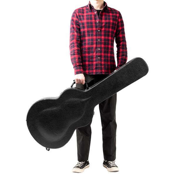 【AM不售卖】PVC 随琴身鼓面型 黑色细纹 Gibson/EPI ES-335爵士电吉他  电吉他皮盒-20