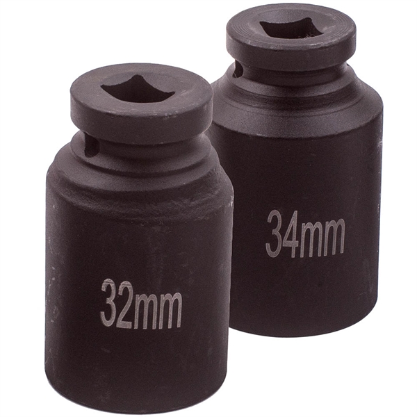 轴螺母套件1/2" Drive 6 Point Deep Spindle Axle Nut Socket Set 30mm 32mm 34mm 36mm Install-4