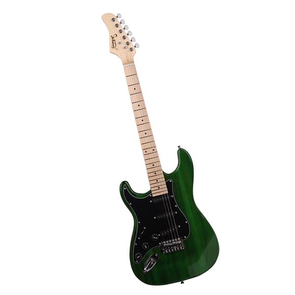 【AM不售卖】ST 左手 单-单-单拾音器 枫木指板 绿色-黑护板 S201 ST电吉他-10