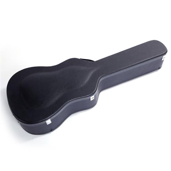 【AM不售卖】PVC 随琴身鼓面型 黑色细纹 41in民谣 吉他皮盒-5