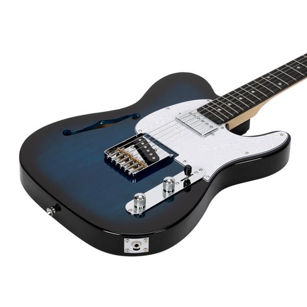 【AM不售卖】GTL 半空心双-单拾音器 玫瑰木指板 化蓝色-白护板 S101 TL电吉他-13