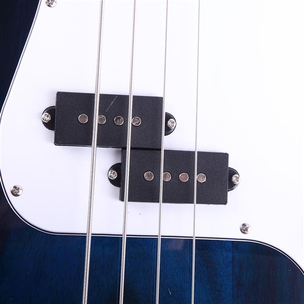【AM不售卖】GP 四弦分离式单拾音器 化蓝色-白护板 S101 P贝司-10
