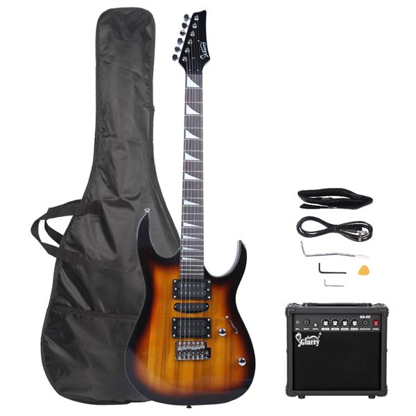 【AM不售卖】双-单-双拾音器 日落色 170型电吉他+音箱套装-2