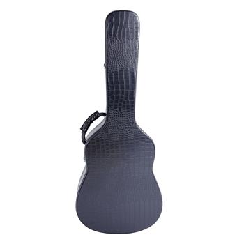 【AM不售卖】PVC 随琴身型 黑色鳄鱼皮纹 39in 古典 吉他皮盒