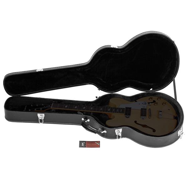 【AM不售卖】PVC 随琴身鼓面型 黑色细纹 Gibson/EPI ES-335爵士电吉他  电吉他皮盒-17