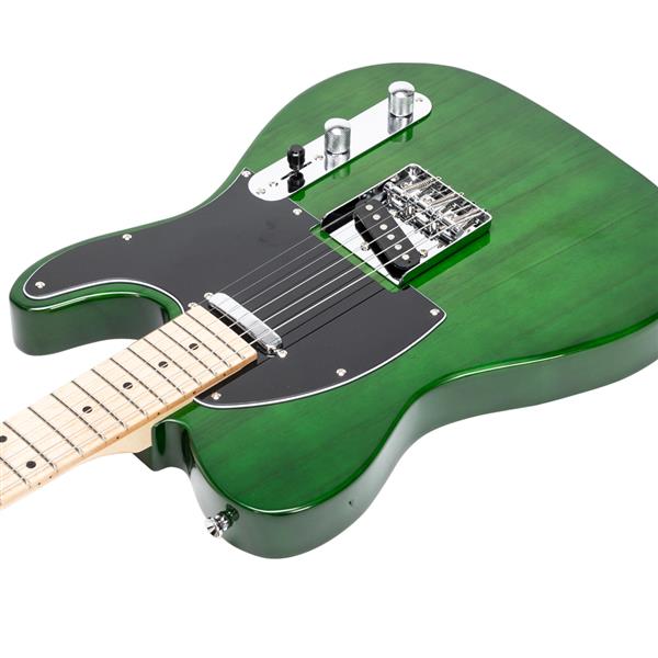 【AM不售卖】GTL 实心单-单拾音器 枫木指板 绿色-黑护板 S101 TL电吉他-12