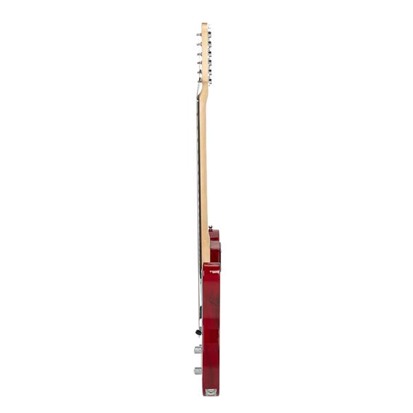 【AM不售卖】GTL 半空心双-单拾音器 玫瑰木指板 透明酒红-白护板 S101 TL电吉他-2
