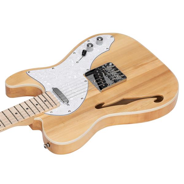 【AM不售卖】GTL 半空心单-单拾音器 玫瑰木指板 原木色-白珍珠护板 S201 TL电吉他-13