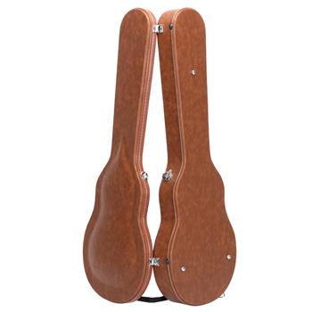 【AM不售卖】PVC 随琴身鼓面型 棕色细纹 GLP电吉他 电吉他皮盒