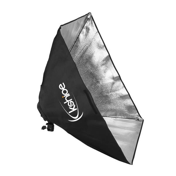 欧规 KS07 45W 长方形 带白伞和黑银伞加柔光箱和背景布支架4灯组合 摄影套装-29