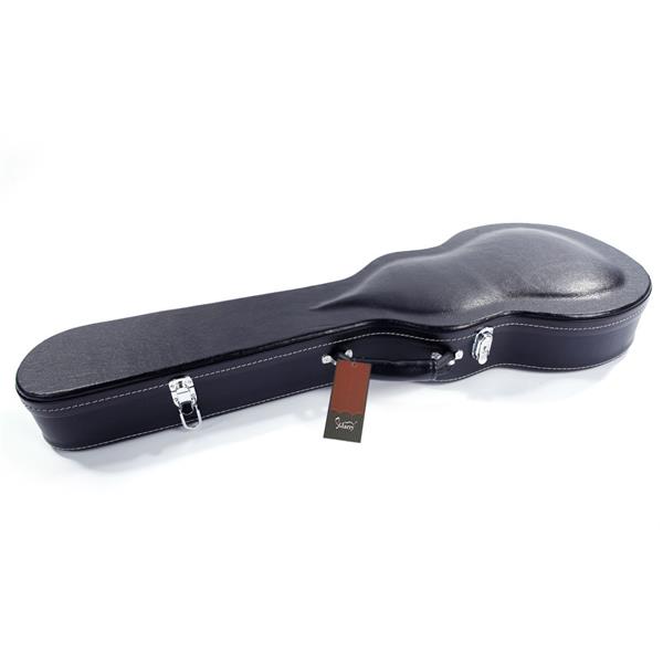 【AM不售卖】PVC 随琴身鼓面型 黑色细纹 GLP电吉他  电吉他皮盒-4