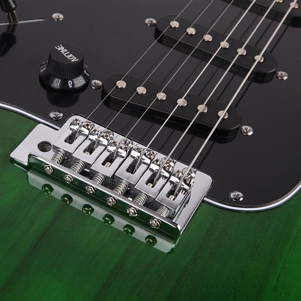 【AM不售卖】ST 左手 单-单-单拾音器 枫木指板 绿色-黑护板 S201 ST电吉他-16