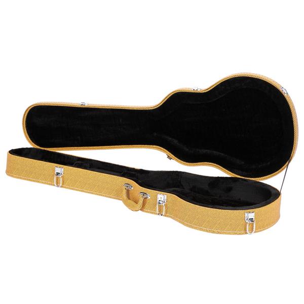 【AM不售卖】PVC 随琴身鼓面型 黄色细纹 GLP电吉他  电吉他皮盒-10