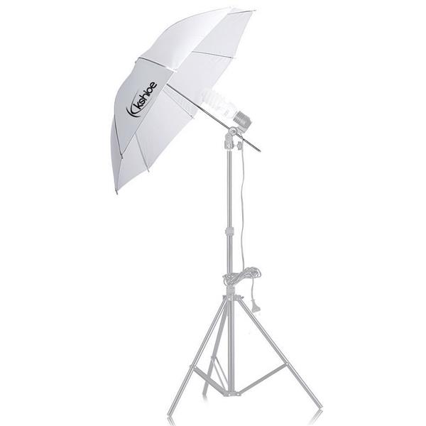 欧规 KS07 45W 长方形 带白伞和黑银伞加柔光箱和背景布支架4灯组合 摄影套装-101
