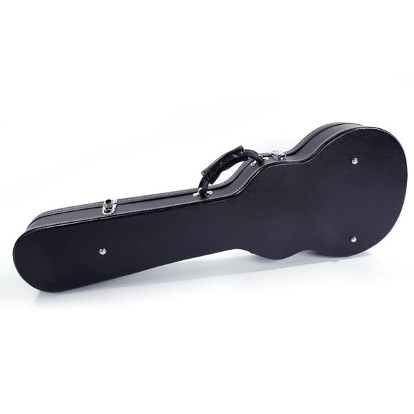 【AM不售卖】PVC 随琴身鼓面型 黑色细纹 GLP电吉他  电吉他皮盒-10
