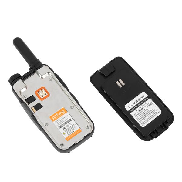 USB 2pcs T15 2W 1500mAh FRS数码管手电16信道双旋纽固定天线USB线充 成人 FRS对讲机-9