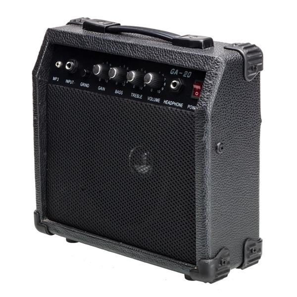 【AM不售卖】GST 单-单-单拾音器 枫木指板 化蓝色-黑护板 S201 ST电吉他+音箱套装-17