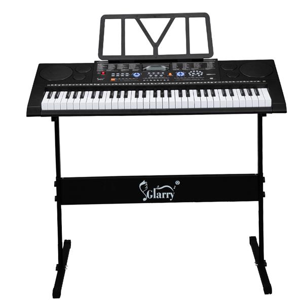 【AM不售卖】GEP-102 61键 黑色 教学多功能 电子琴+支架套装-9