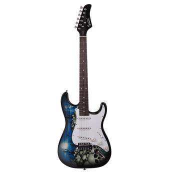 【AM不售卖】GST-E 单-单-单拾音器 玫瑰木指板 蓝色-白护板 S101 ST电吉他