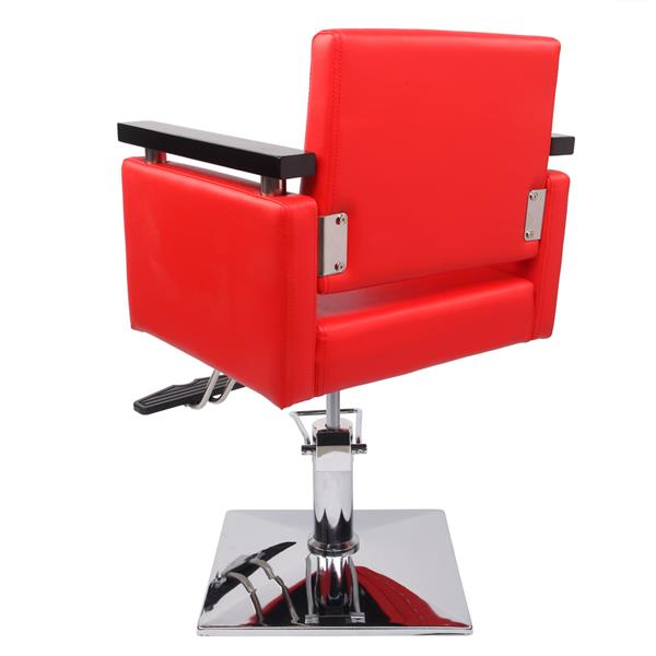 PVC皮革 方盘底座 150kg 红色 HZ8803 可放倒 理发椅-20