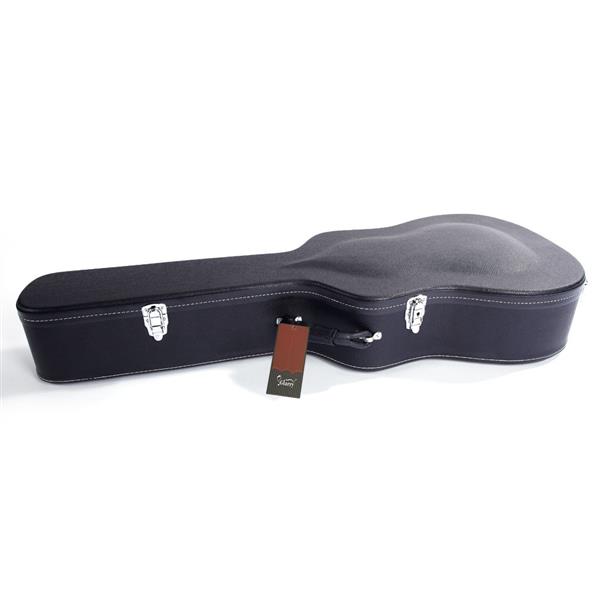 【AM不售卖】PVC 随琴身鼓面型 黑色细纹 41in民谣 吉他皮盒-4