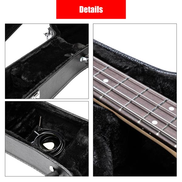 【AM不售卖】PVC 随琴身鼓面型 黑色细纹 Gibson/EPI ES-335爵士电吉他  电吉他皮盒-4