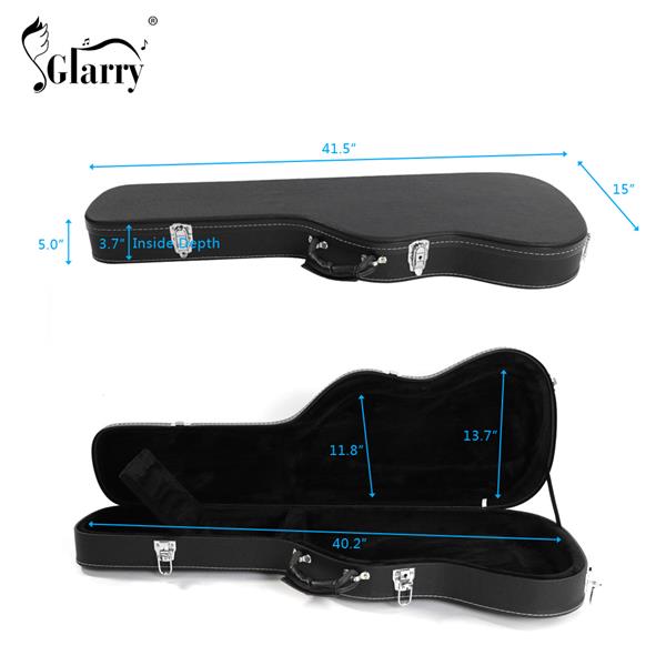 【AM不售卖】PVC 随琴身直边型 黑色细纹 ST/TL ST/TL 电吉他皮盒-12
