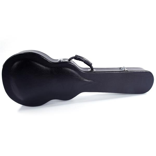 【AM不售卖】PVC 随琴身鼓面型 黑色细纹 GLP电吉他  电吉他皮盒-32
