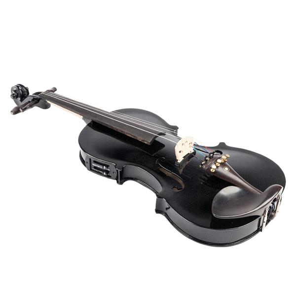 【AM不售卖】GV102 4/4 全实木 黑色 带EQ 小提琴-15