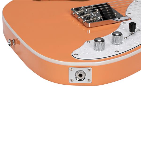 【AM不售卖】GTL 半空心单-单拾音器 玫瑰木指板 橘红色-白珍珠护板 S201 TL电吉他-15