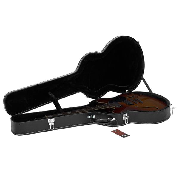 【AM不售卖】PVC 随琴身鼓面型 黑色细纹 Gibson/EPI ES-335爵士电吉他  电吉他皮盒-19