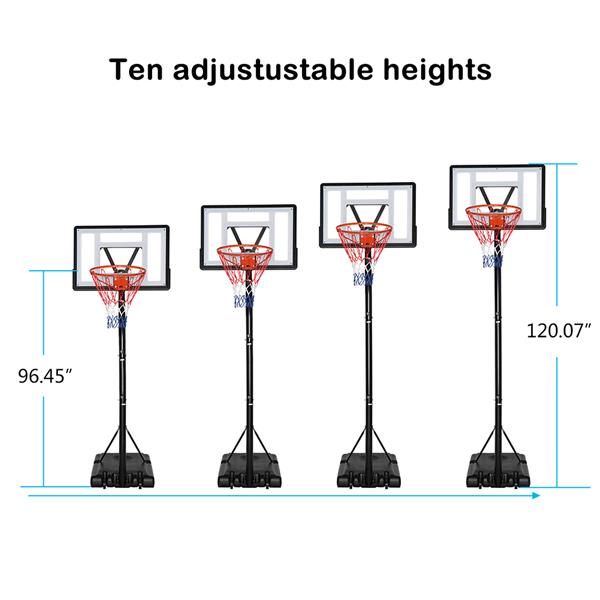 LX】B07N PVC透明板 210-305cm N002 便携式可移动 青少年 篮球架-15