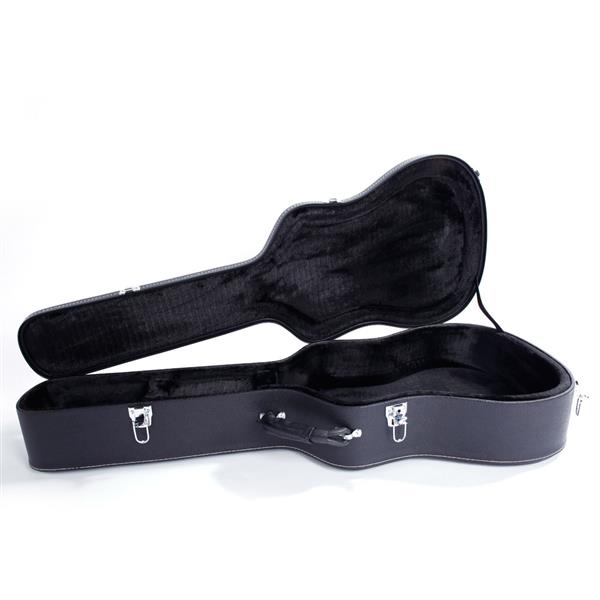【AM不售卖】PVC 随琴身鼓面型 黑色细纹 41in民谣 吉他皮盒-10