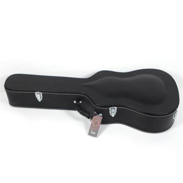 【AM不售卖】PVC 随琴身鼓面型 黑色细纹 41in民谣 吉他皮盒-3