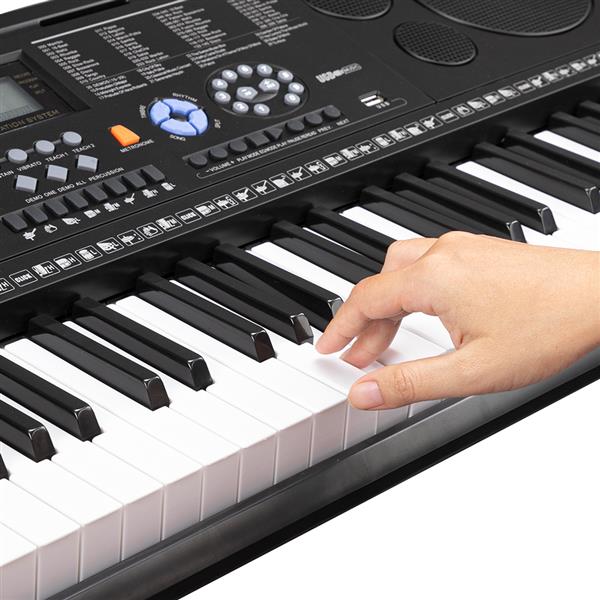 【AM不售卖】GEP-102 61键 黑色 教学多功能 电子琴+支架套装-27