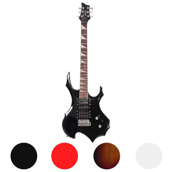 【AM不售卖】单摇双-单-双拾音器 黑色 S101 火焰电吉他-15