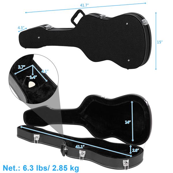 【AM不售卖】PVC 随琴身型 黑色细纹 ST/TL ST/TL 电吉他皮盒-17